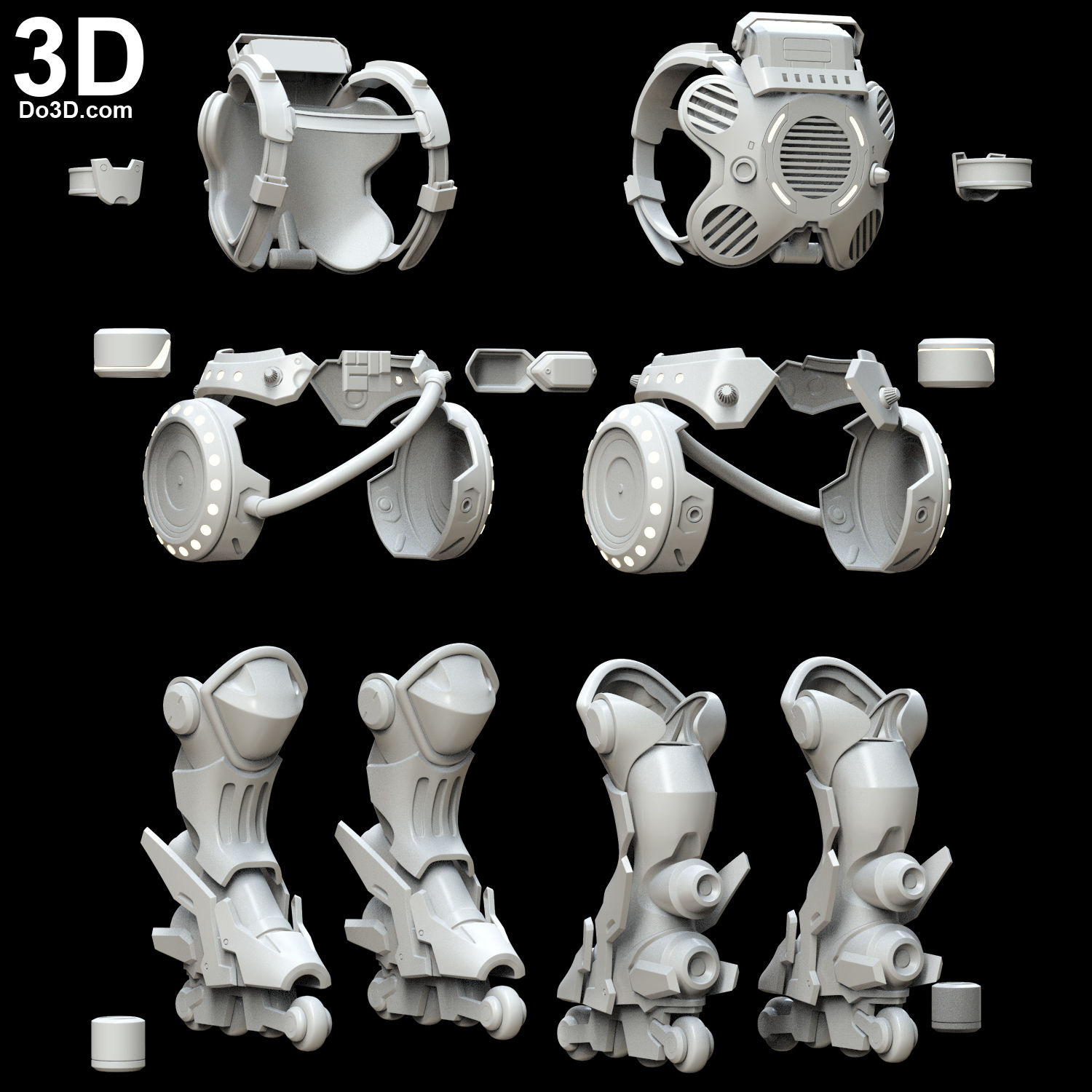 Lucio Equalizer Overwatch Skin Cosplay Armor | 3D Model Project #5263