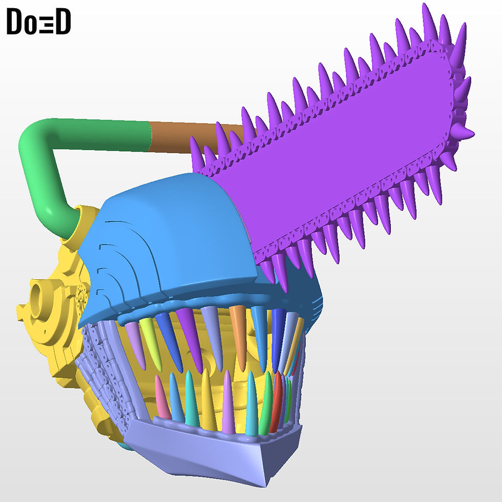 Thumbnail: Chainsaw Man Helmet Denji Cosplay | 3D Printable Model STL Print File #CMD362