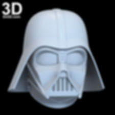 Classic Darth Vader Star Wars Helmet w/ Dome + Neck Strap|3D Model Project #6705