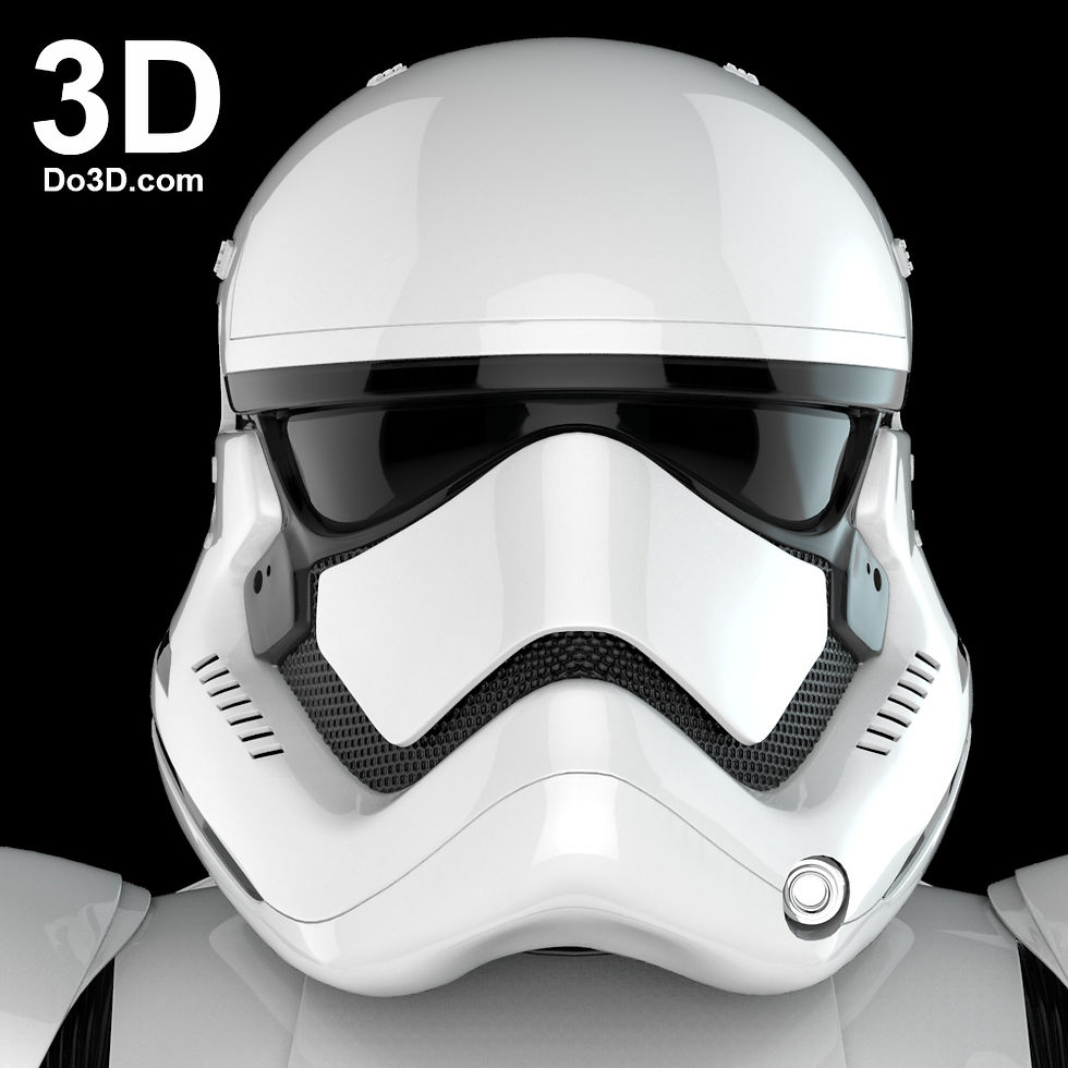 Stormtrooper TFA First Order Helmet Star Wars 3D Printable Model STL File #N20