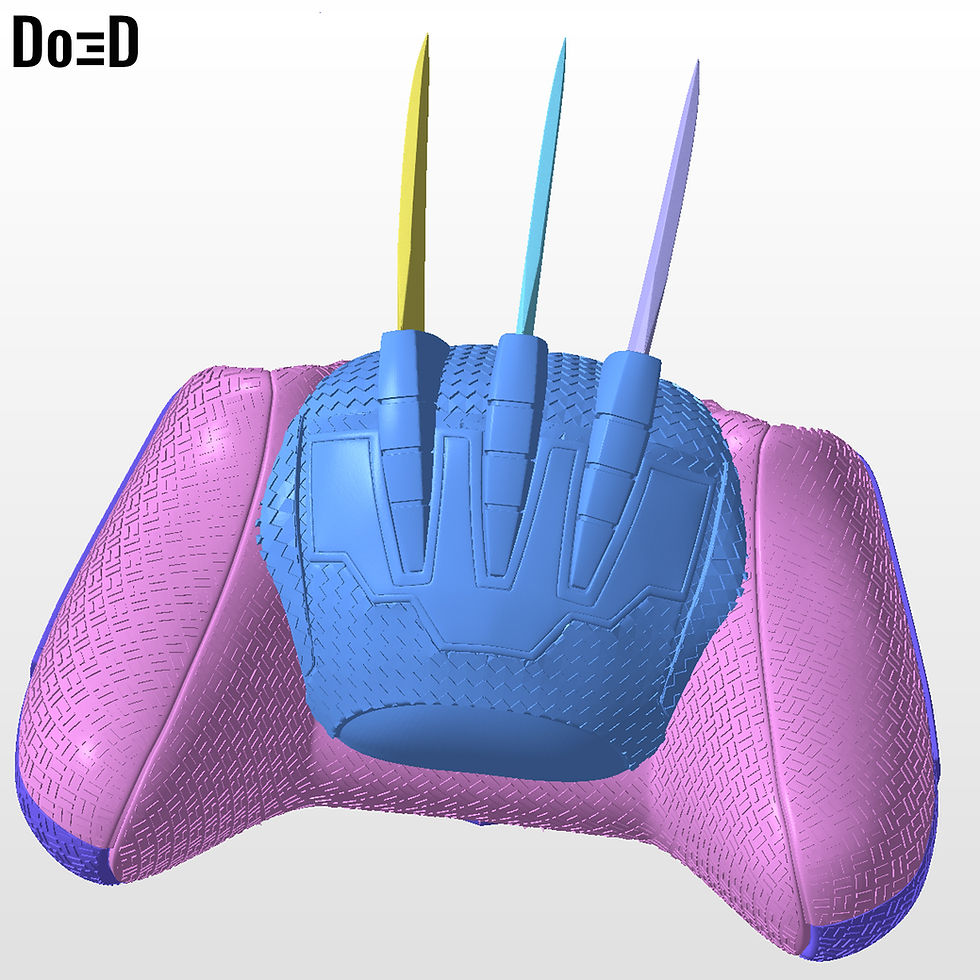 Thumbnail: Wolverine Xbox Controller Case Cover | 3D Printable Model Print File #WX11