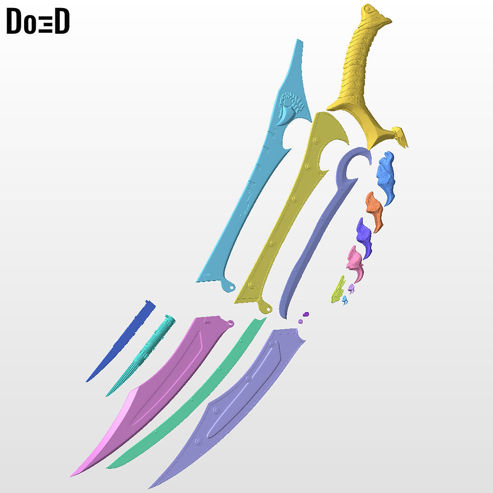 Thumbnail: Dek's Sword Predator Badlands 3D Printable Model STL File #SPB128