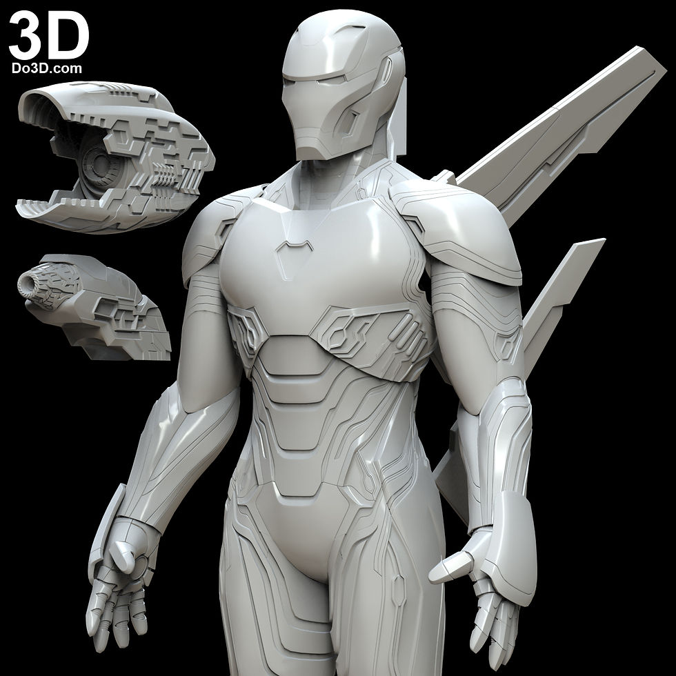 Iron Man Mark L  Armor  MK 50 with weapons | 3D Model Project #4373