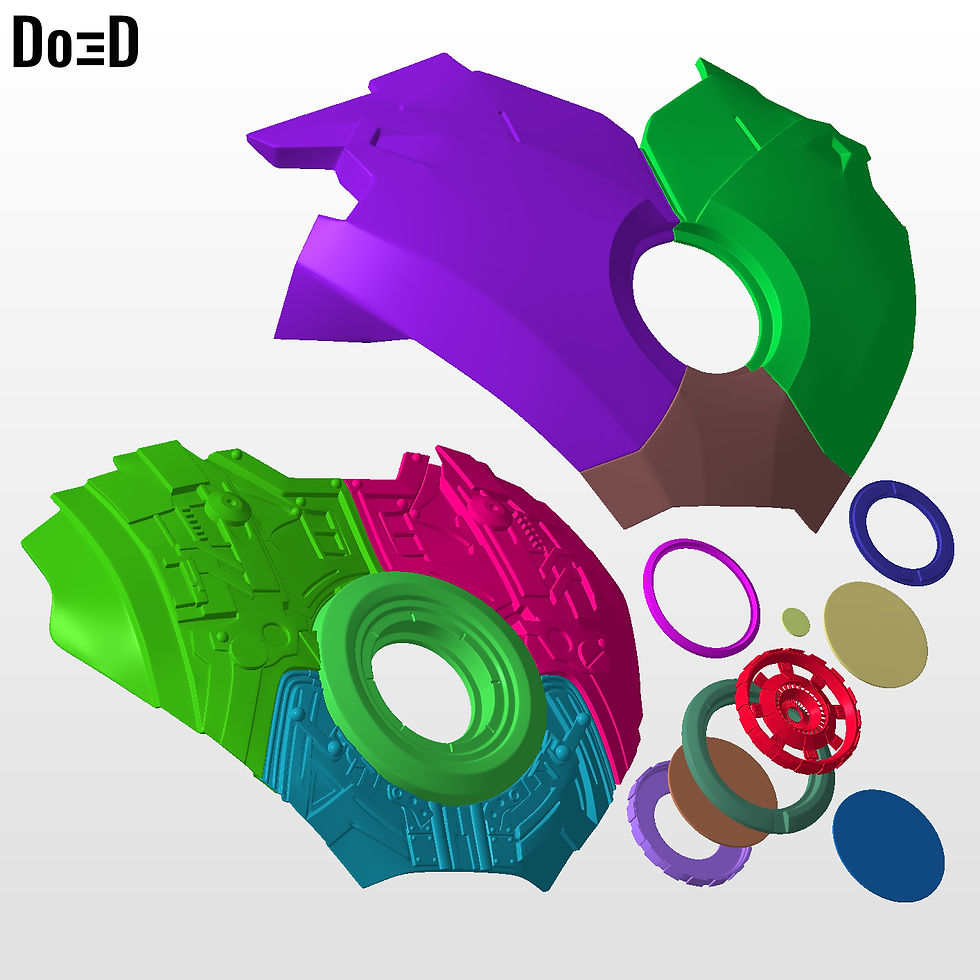 Thumbnail: Iron Man Mark IV MK 4 Chest Armor with Inner Details + Arc reactor 3D Model #K18
