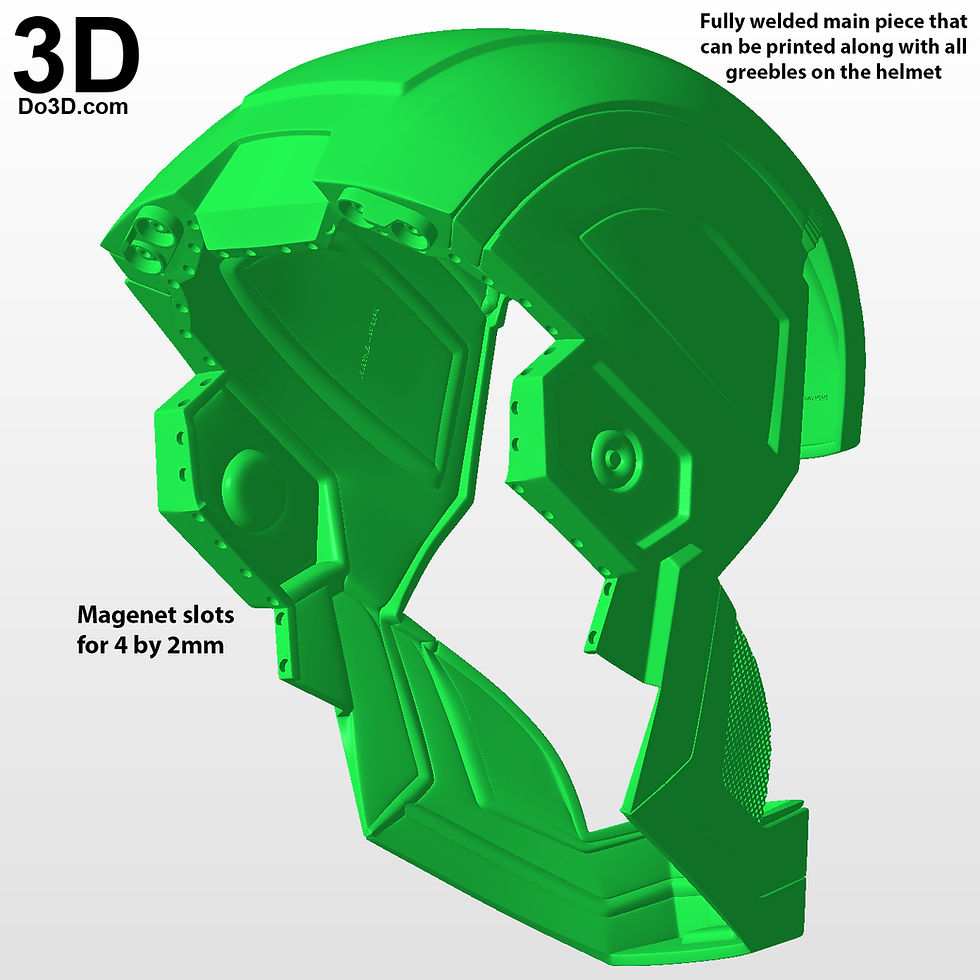 Thumbnail: Bones Helmet Iron Man 3 Mark XLI MK 41 3D Printable Model #BM83