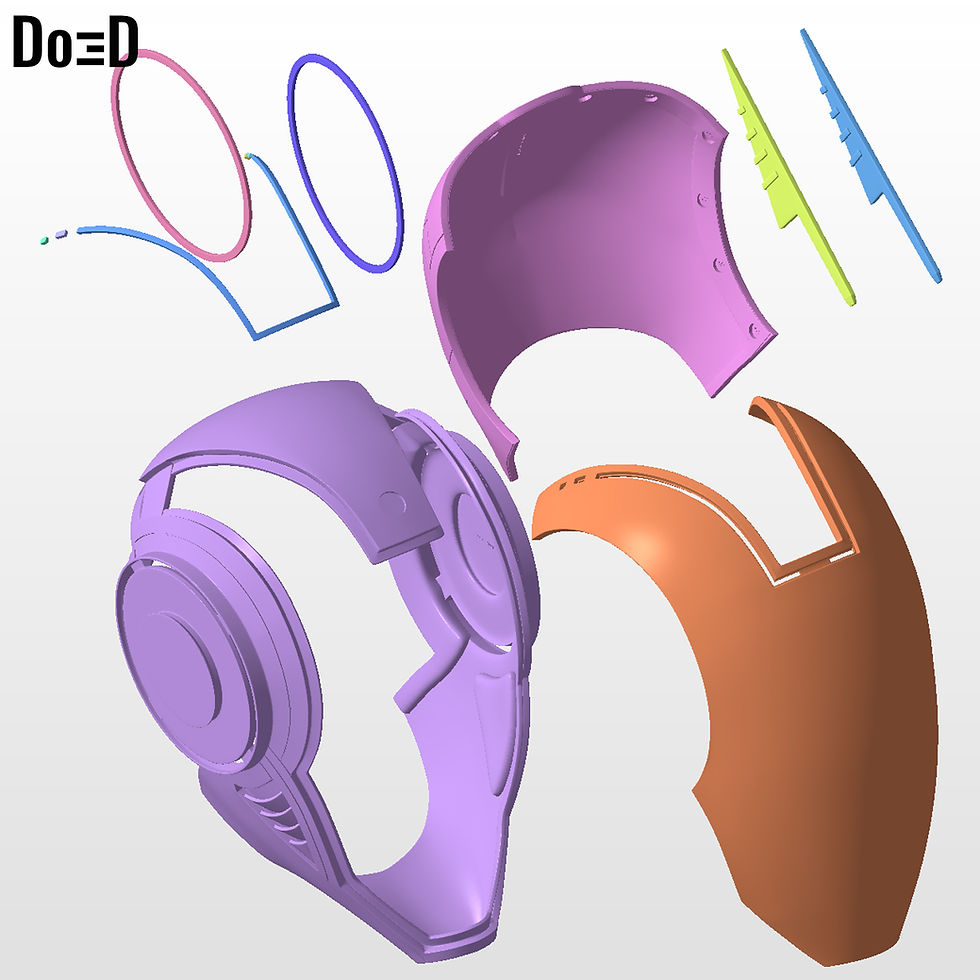 Thumbnail: Paige Tesler Tron Uprising Helmet | 3D Printable Model #PT29