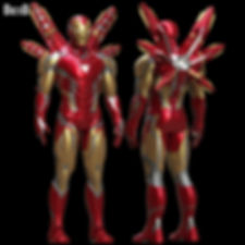 IRON MAN MARK LXXXV Armor + Wing MK 85 Endgame | 3D Model Project #5775