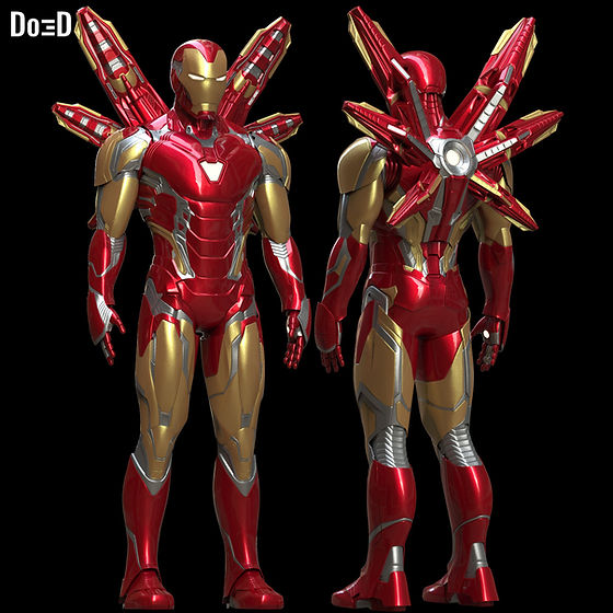 IRON MAN MARK LXXXV Armor + Wing MK 85 Endgame | 3D Model
