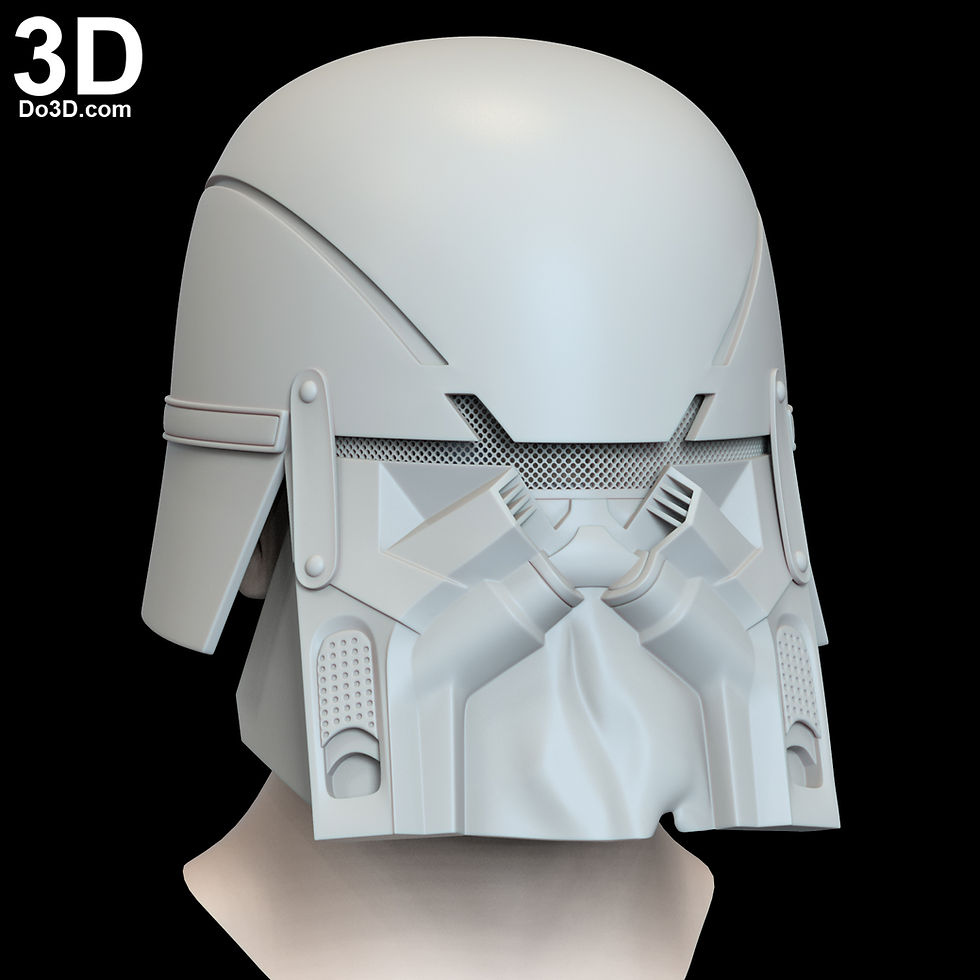 Ushar Knights of Ren Helmet Star Wars Rise of Skywalker 3D Model Project #N12