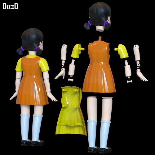 Bundle: Young-hee Cheol-su All 4 Figures Squid Game Season 3 | 3D