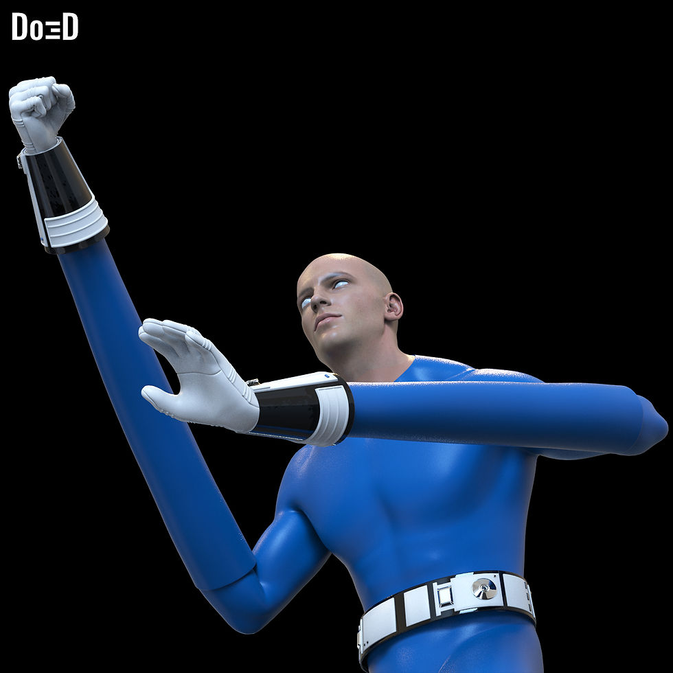 Thumbnail: Bundle: Mister Fantastic Gauntlet Belt Boots Cosplay Stretchy Arms STL 3D Models