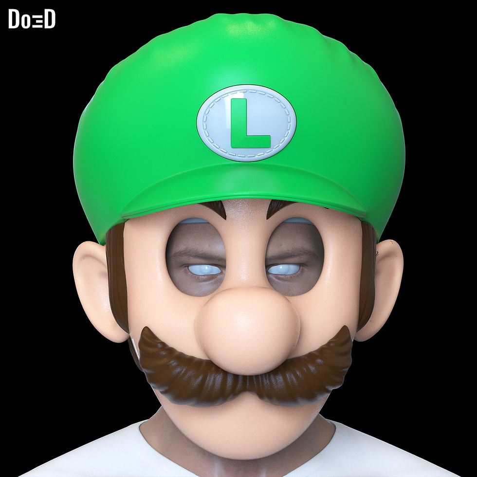 Thumbnail: Bundle: Luigi Super Mario Helmet | 3D Printable Model #BSM89