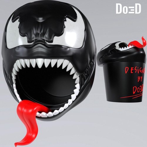 Venom Popcorn Bucket / Container Do3D Screamer 3D Printable Model