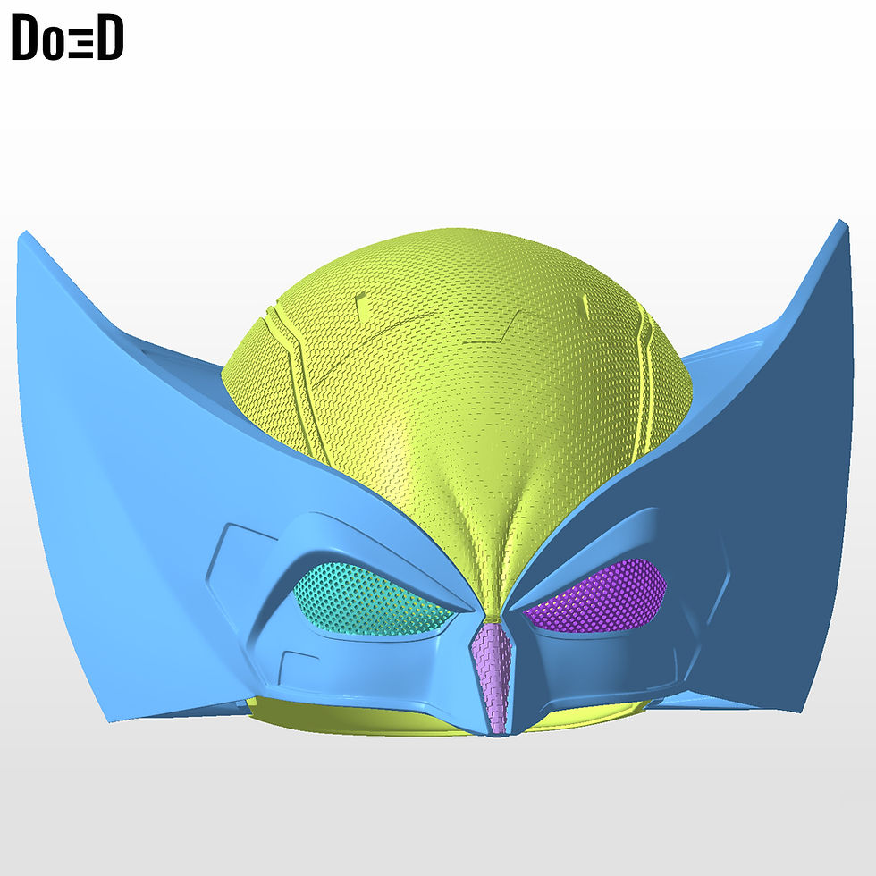 Thumbnail: Wolverine DEX Helmet Mask Cowl  | 3D Printable Model #D96