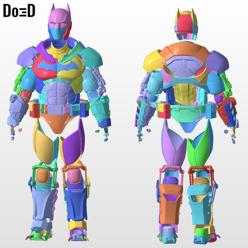 Cold Cold Heart Arkham Origins Batman XE Armor | 3D Printable