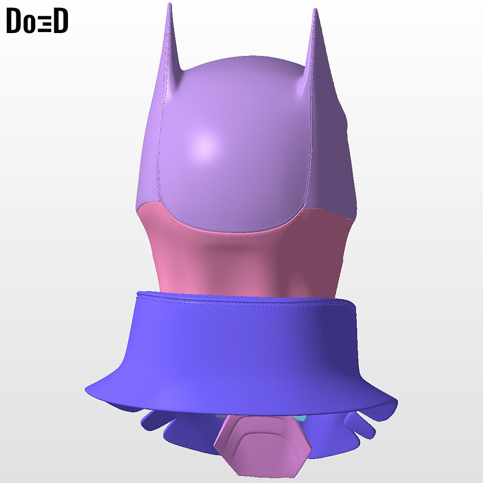 Thumbnail: Batman 2022 Cowl / Robert Pattinson Helmet | 3D Printable Model STL File #B22