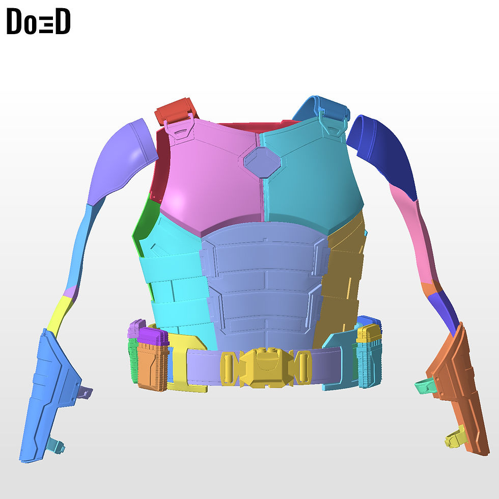 Thumbnail: Blade Suit & Weapons from Deadpool Wolverine 3D Model #B2839