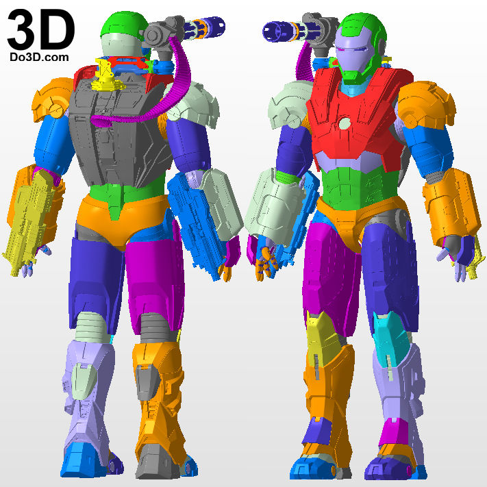 Iron Man Mark I Armor War Machine 001 MK 1 | 3D Printable Model STL ...