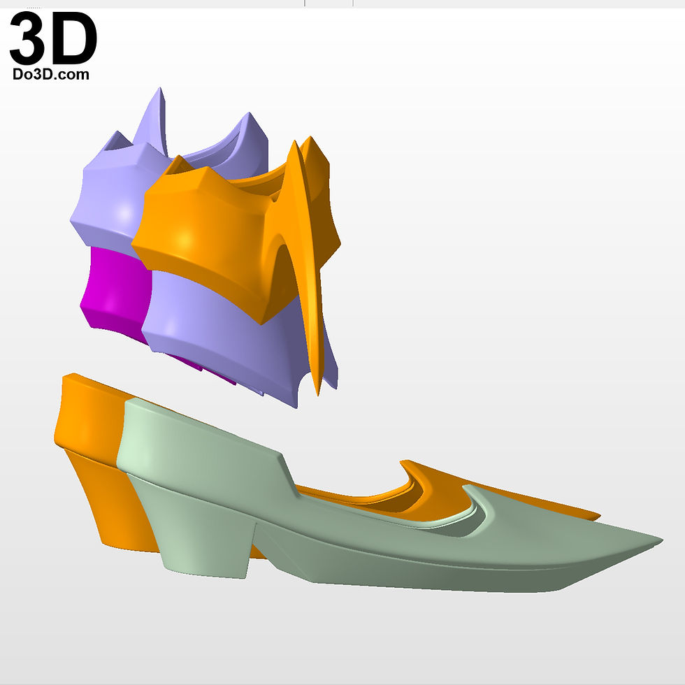 Thumbnail: Aqua KH3 Ankle & Shoes Kingdom Hearts Birth by Sleep,  3D Model Project #5398