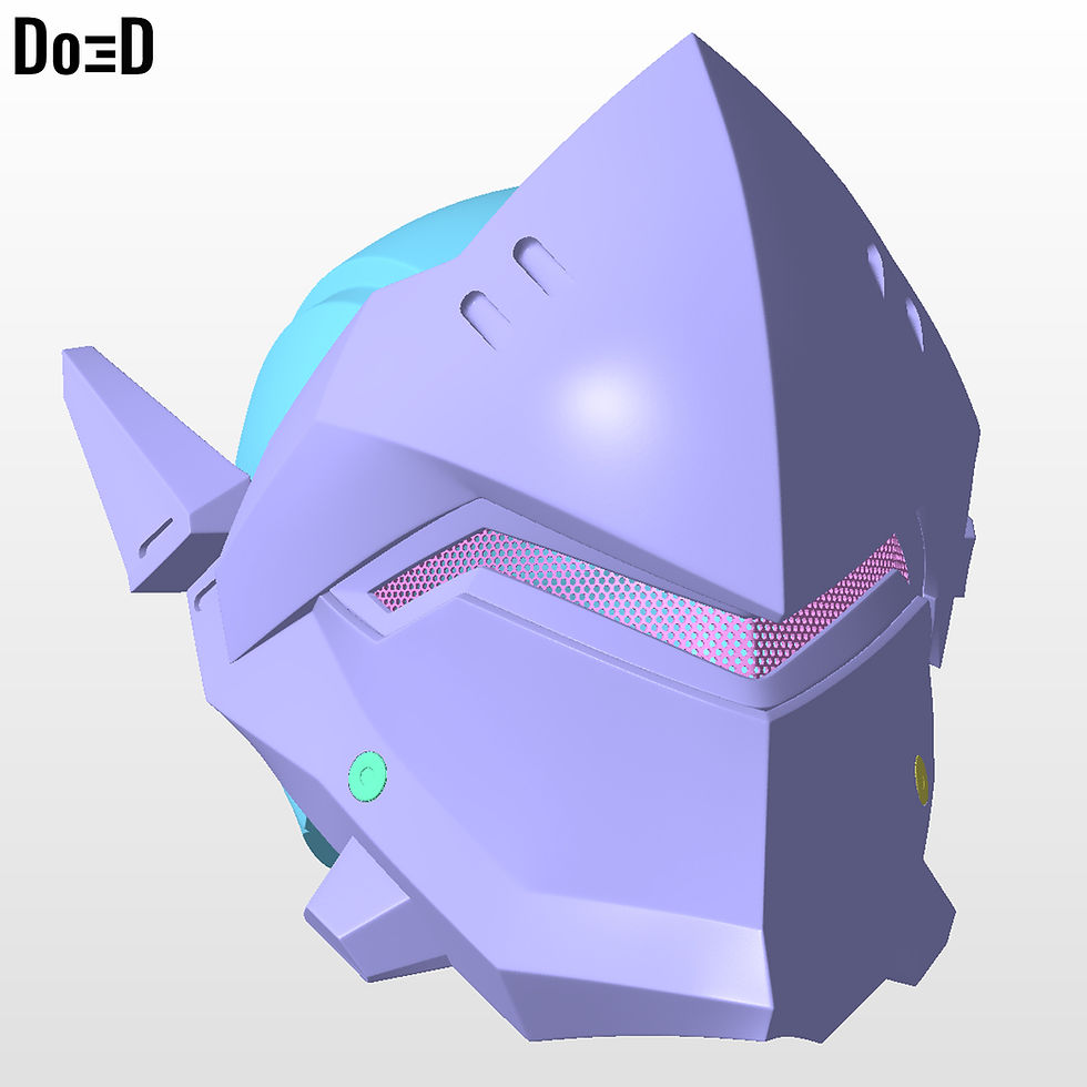 Genji OverWatch Helmet Mask | 3D Model Project #1261