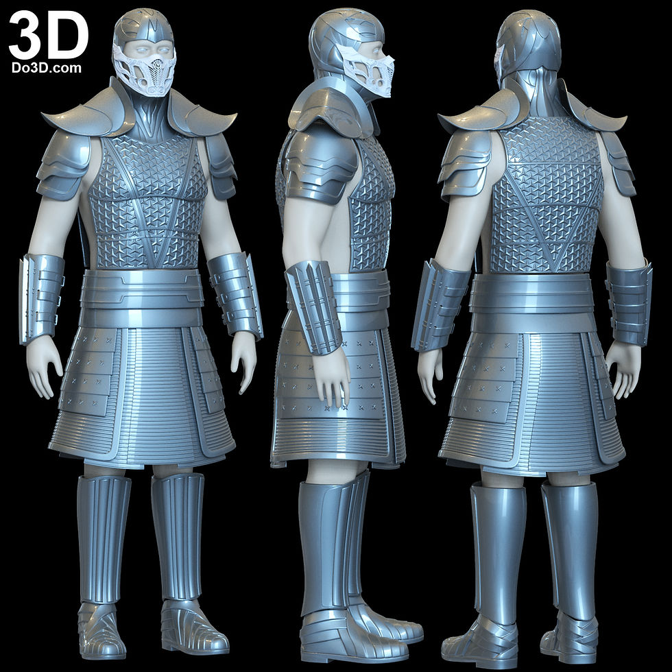 Sub-Zero Mask Helmet & Full Armors 3D Printable Model Subzero Sub Zero STL #S012