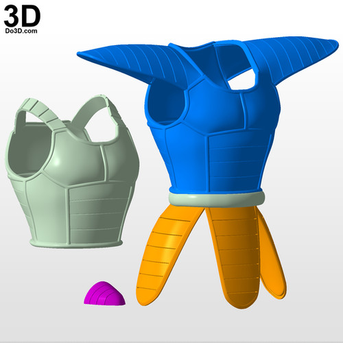 Vegeta Super Saiyan SS Goku Armor Dragon Ball Z 3D Model