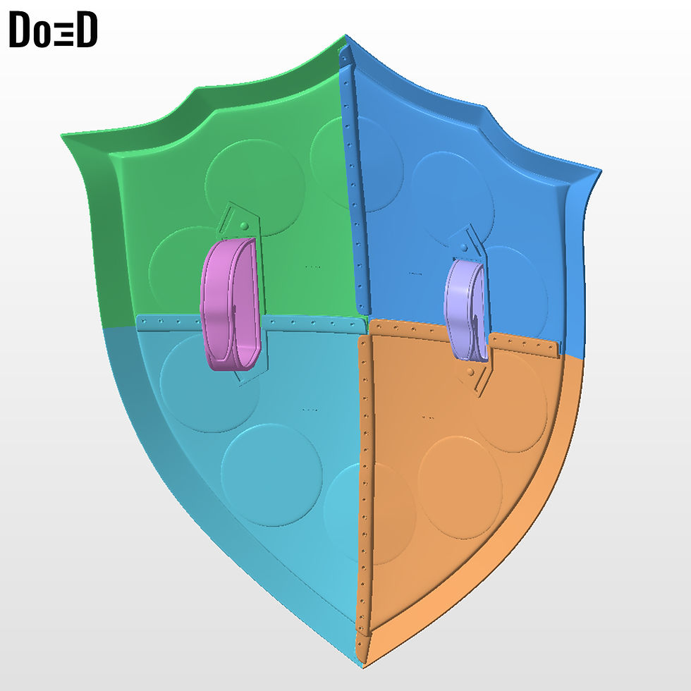 Thumbnail: Doctor Doom Shield Avengers Doomsday 3D Printable Model STL File #D771