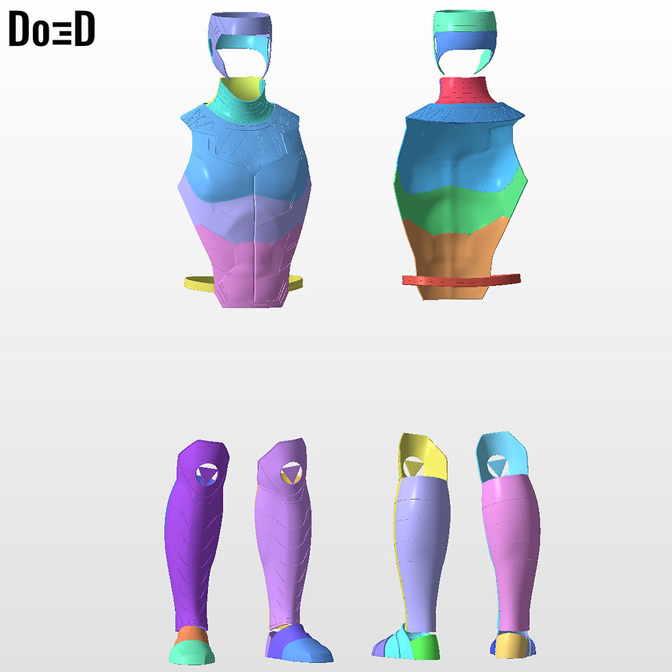 Thumbnail: Gambit MCU Full Body Armor Set 3D Printable Model STL File #G854