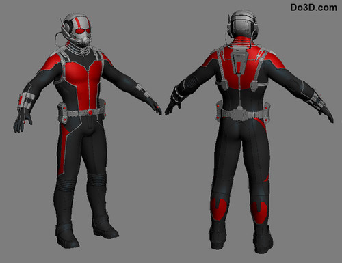 Ant-man Classic Armor Suit Hard Pieces and Piping Only | 3D Printable ...