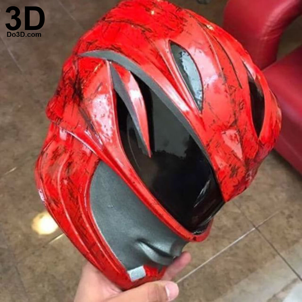 Thumbnail: Red Ranger 2017 Helmet Power Ranger | 3D Printable Model Project #1686