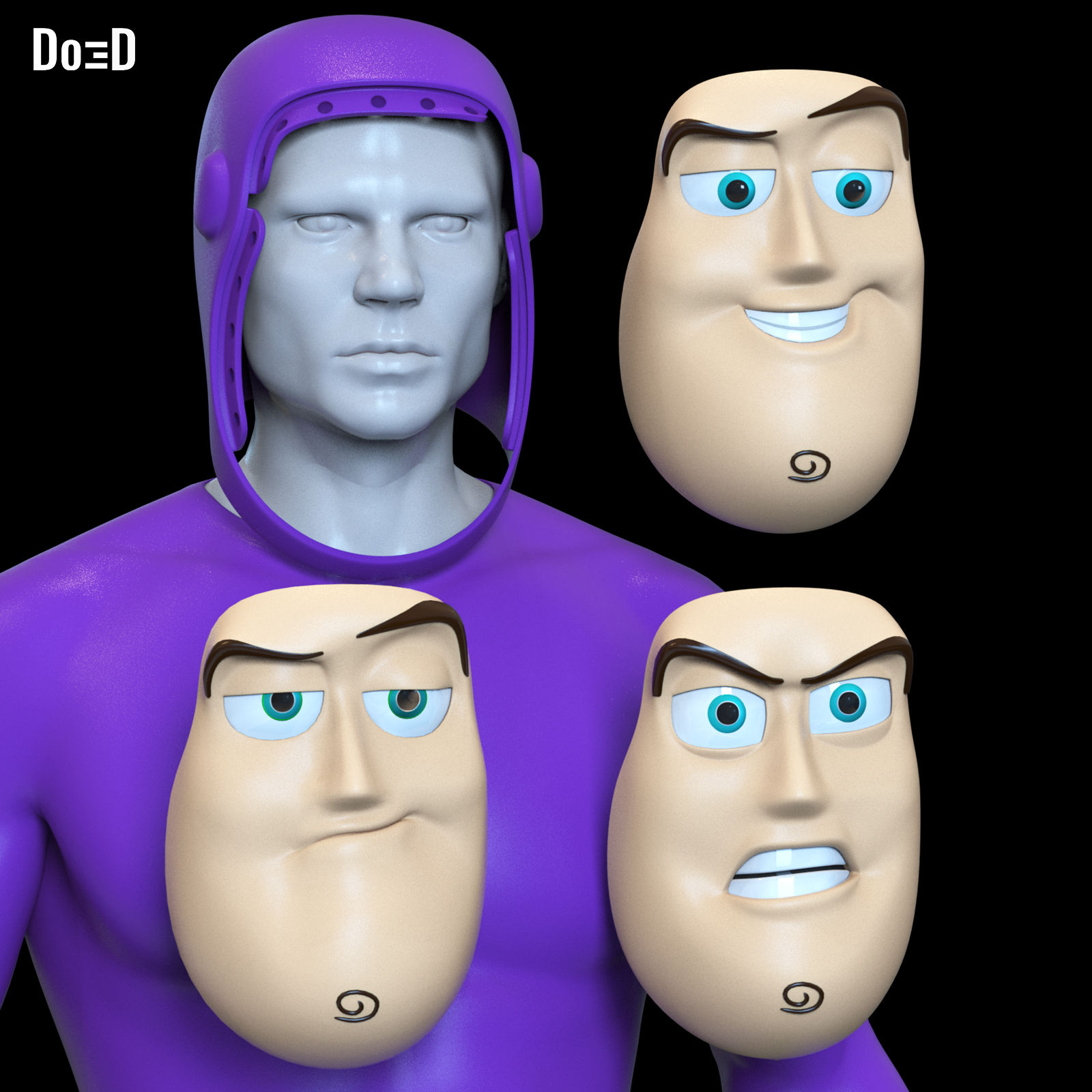 Bundle Buzz Lightyear Toy Story Helmet | 3D Printable Model #BLB26