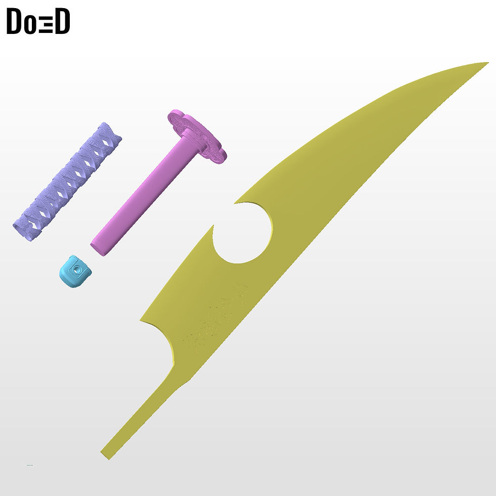 Thumbnail: Tengen Uzui Nichirin Swords Demon Slayer Weapon | 3D Printable Model #TUDS1