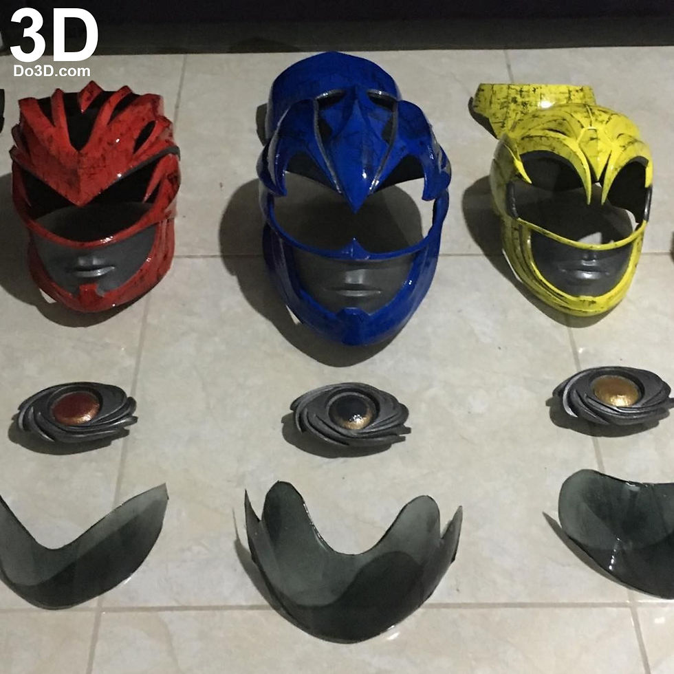 Thumbnail: Blue Ranger 2017 Helmet Power Ranger | 3D Printable Model Project #1681