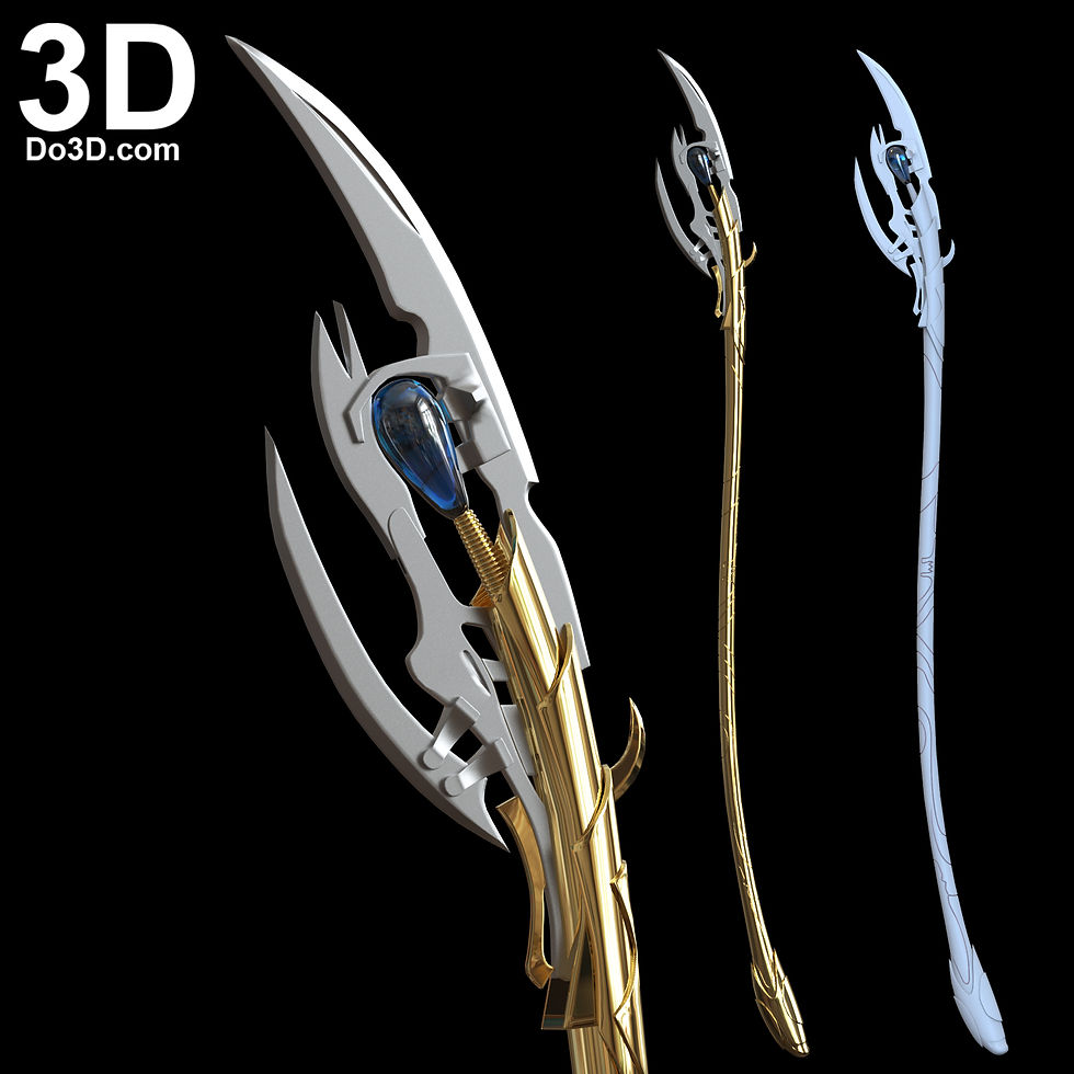 3D Printable Model Loki Chitauri Scepter Staff Weapon File Format 3D Printable Model Loki Chitauri Scepter Staff Weapon File Format