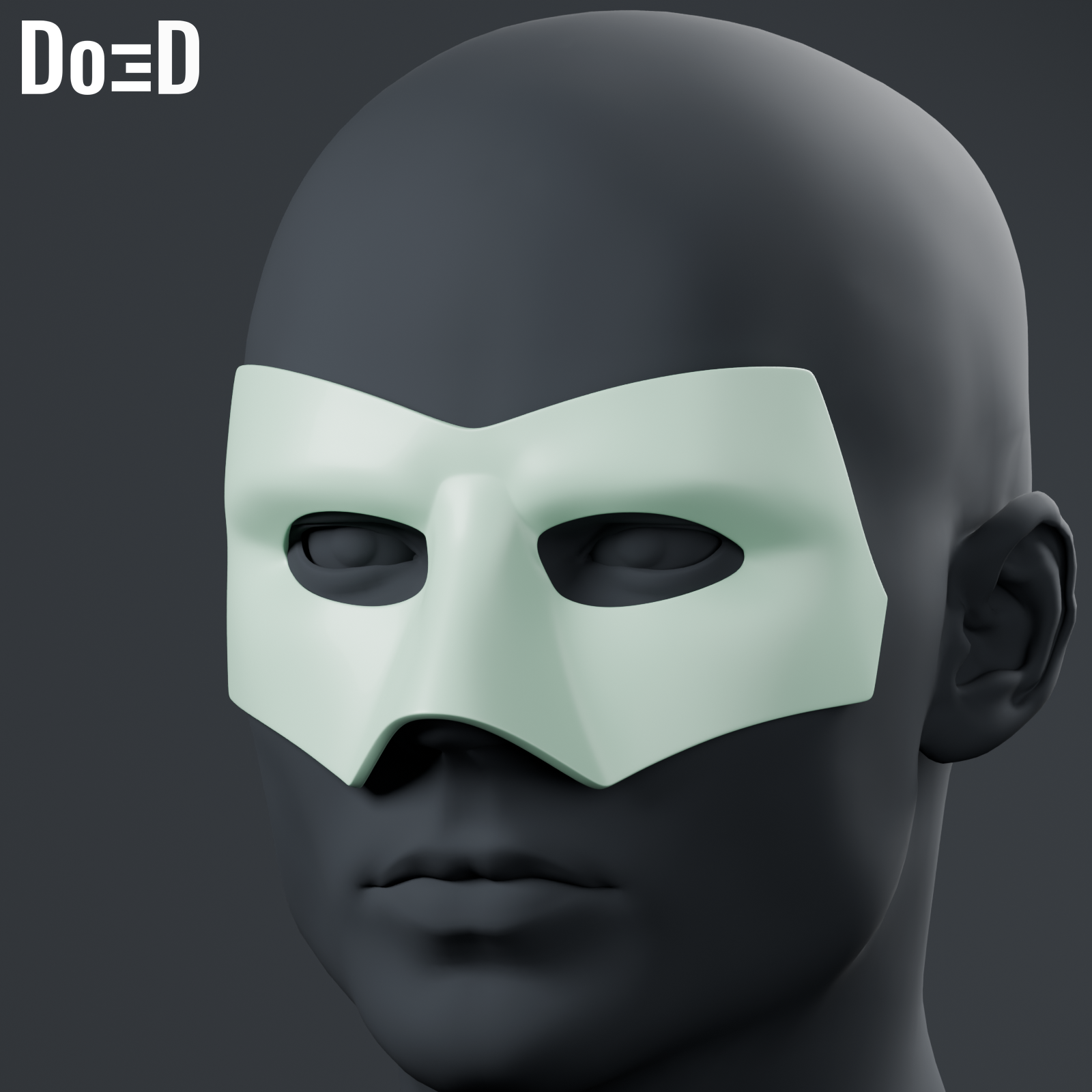 Hal Jordan 1979 Eye Mask Green Lantern 3D Printable Model STL File #GL7942