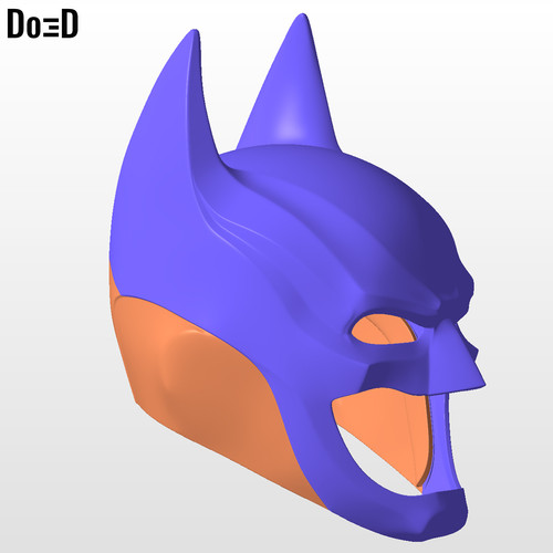 Batman Injustice Helmet Cowl 3D Printable Model Print File