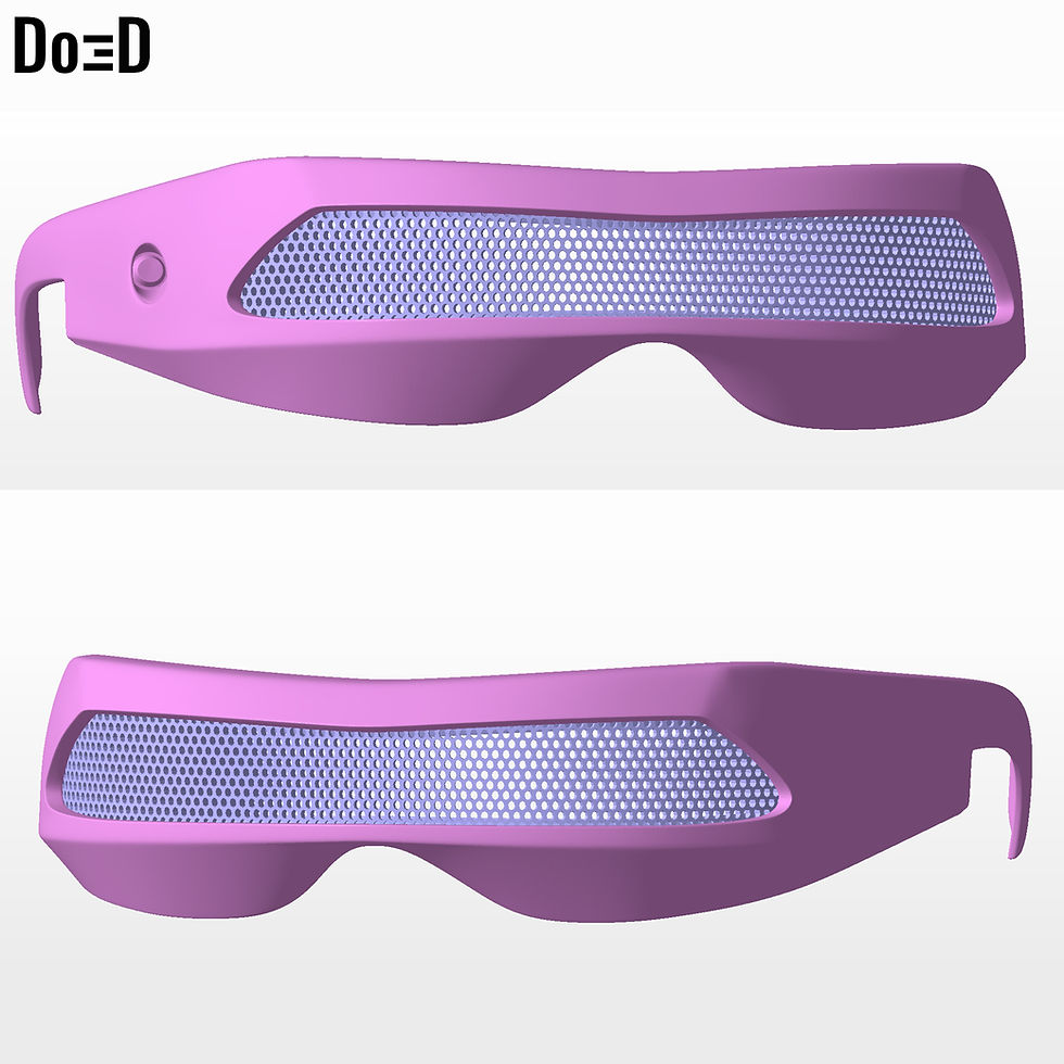 Thumbnail: X-Men Cyclops Dark Phoenix Laser Beam Visor Glasses | 3D Printable Model #6222