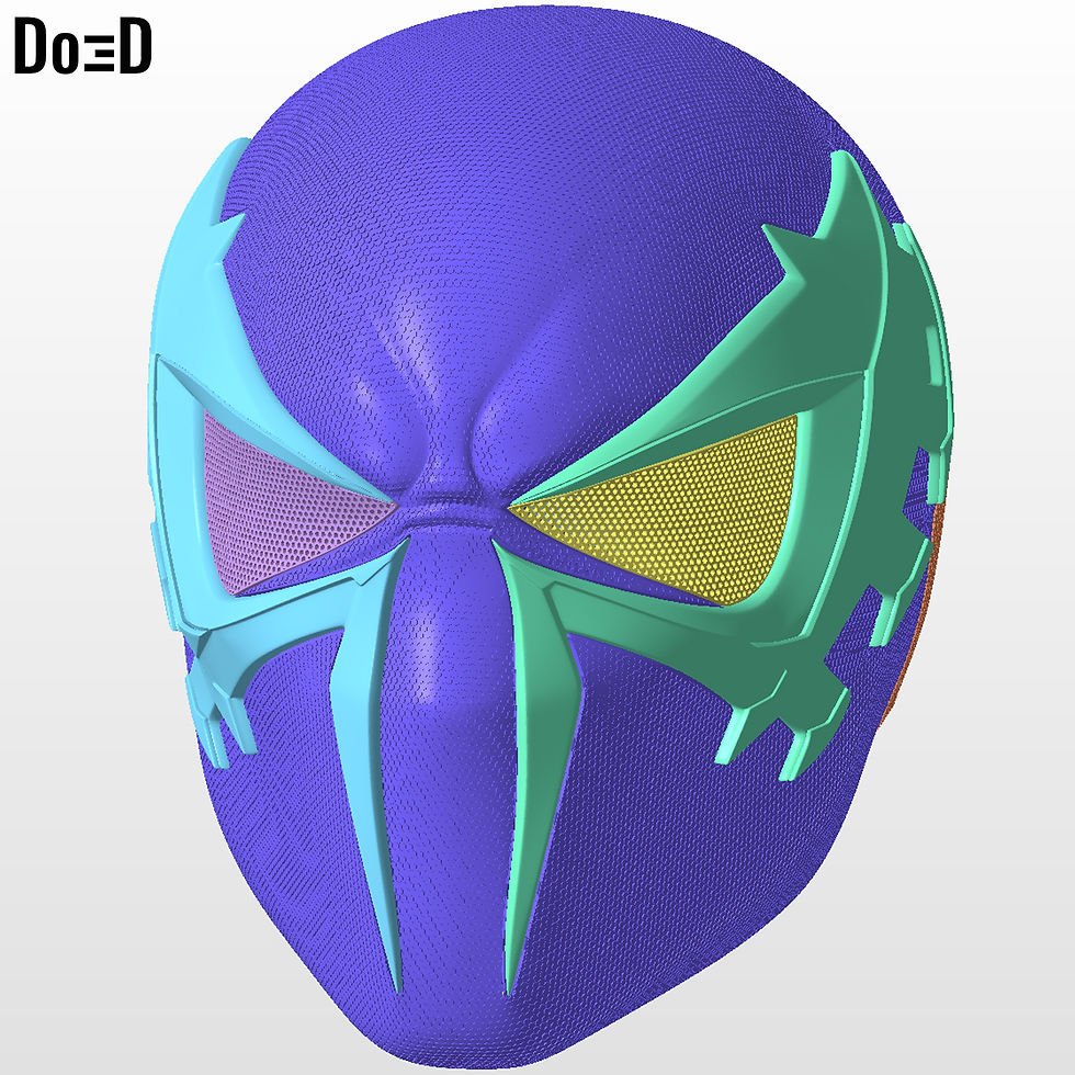 Thumbnail: Spider-man 2099 PS4 Helmet  spider man | 3D printable model #SM14