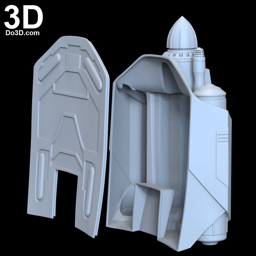 Thumbnail: Bo-Katan Kryze Jetpack Rising Phoenix Mandalorian | 3D Printable Model #BK79