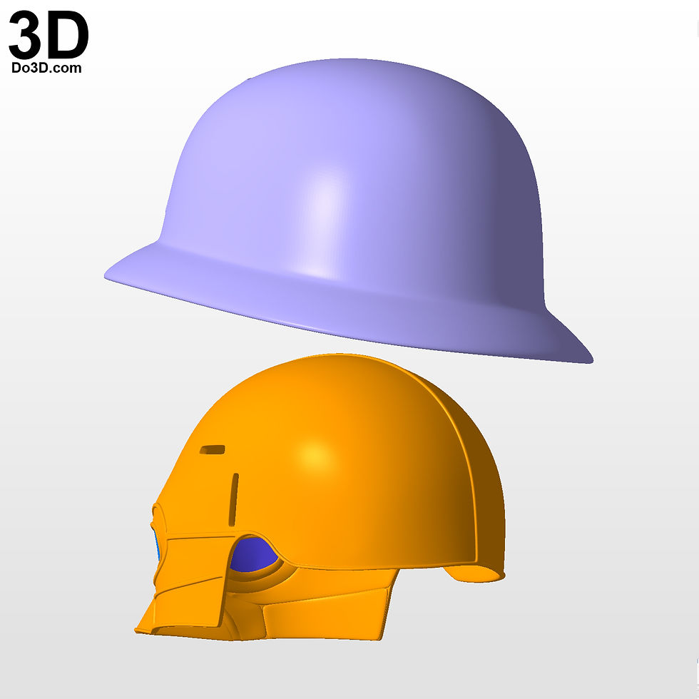 Thumbnail: Captain America Comic Old School Helmet and Mask | 3D Printable Model STL #5237