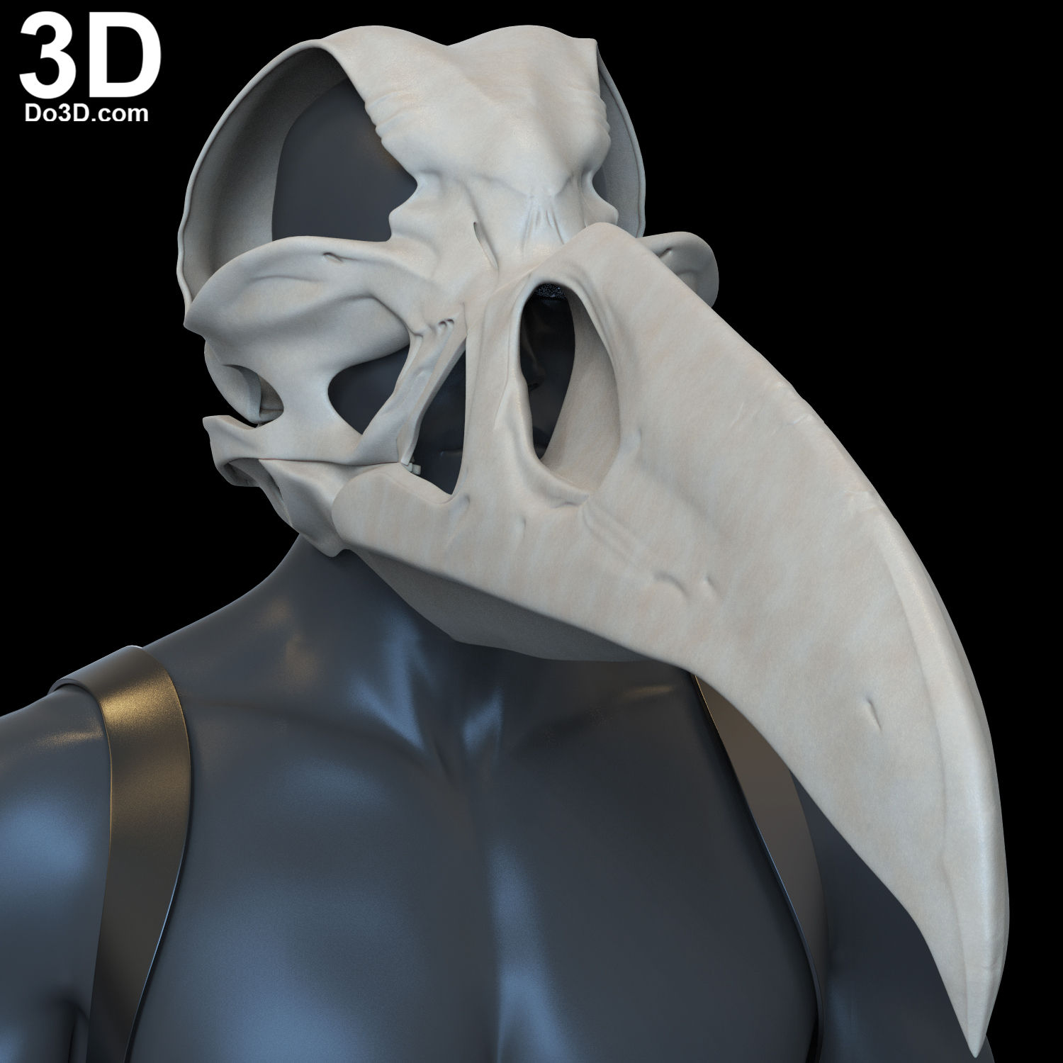 Khonshu Skull Helmet Moon Knight Bird Head 3D Printable Model STL File #KS56