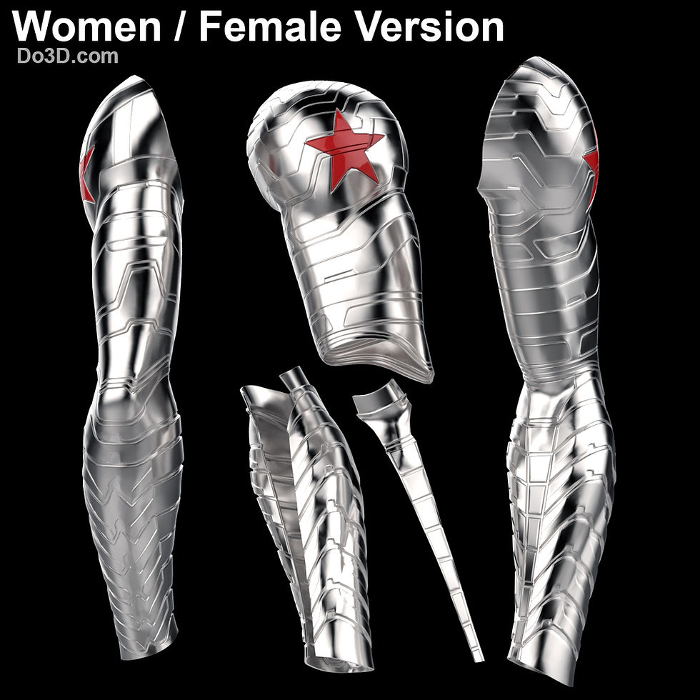 3D Printable Winter Soldier Arm Female Bucky 3D Printable Model 3D Printable Winter Soldier Arm Female Bucky 3D Printable Model