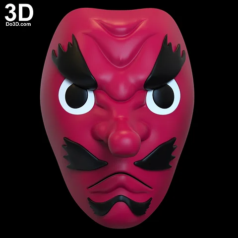 Sakonji Urokodaki Mask Demon Slayer Kimetsu No Yaiba 3d Model Project 6665 Do3d