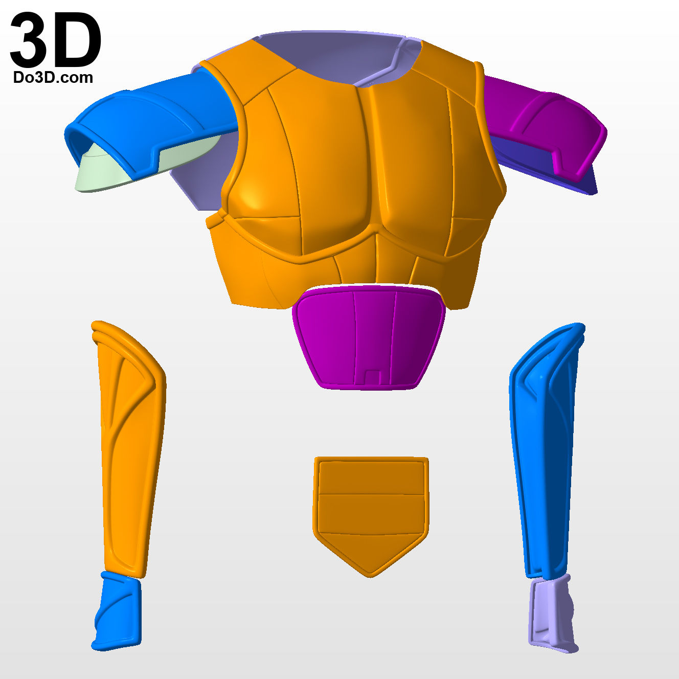 Red Armor of The Imperial Knight of the Empire | 3D Model Project #5753