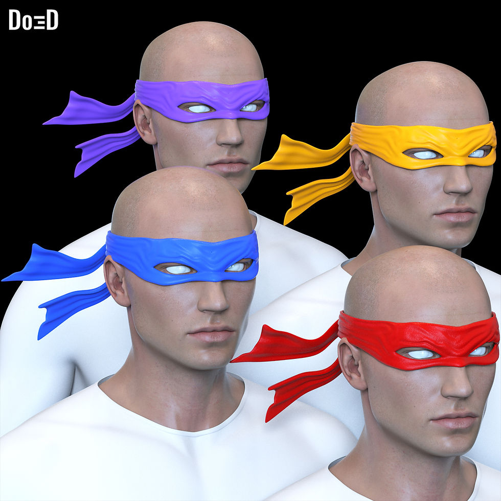 Thumbnail: Teenage Mutant Ninja Turtles 1990 Mask 3D Printable Model Leonardo #TMNT91