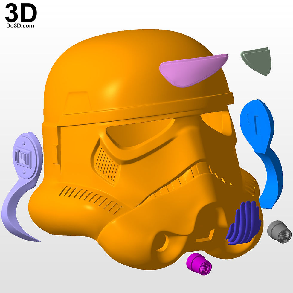 Thumbnail: Stormtrooper Classic Helmet Star Wars 3D Printable Model STL Print File #S264