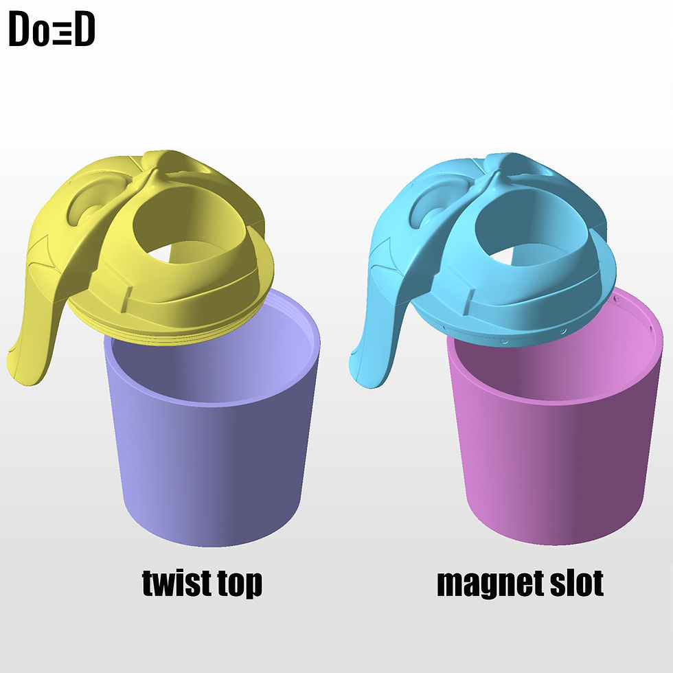 Thumbnail: Free Popcorn Bucket / Container 3D Printable Model File STL #WP58