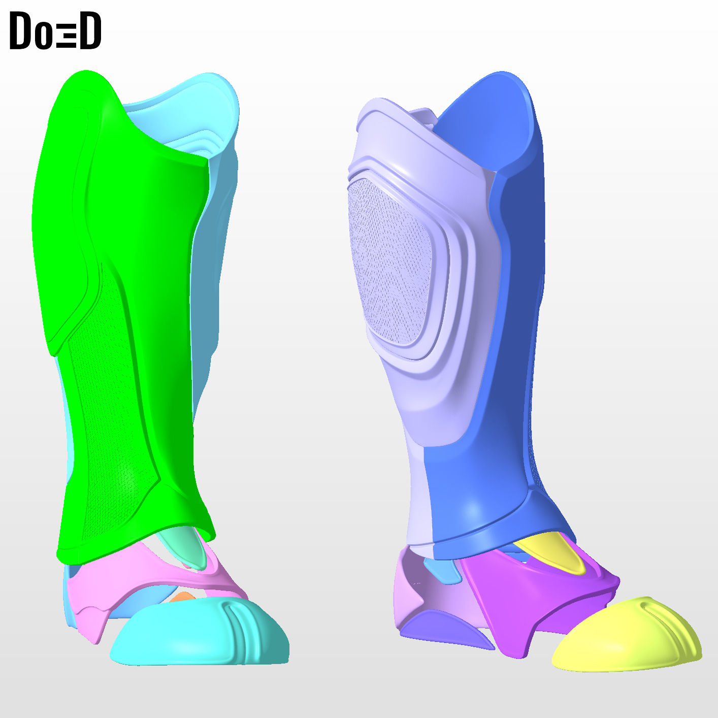 Beetle V2 Shin Calf Foot | 3D Printable Model STL Print File #B0101
