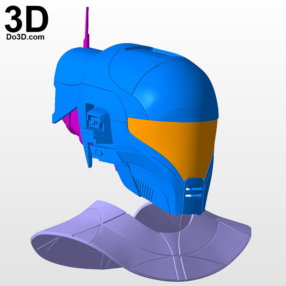 Thumbnail: Zorii Bliss Helmet and Neck Armor Star Wars | 3D Print Model Project #6412