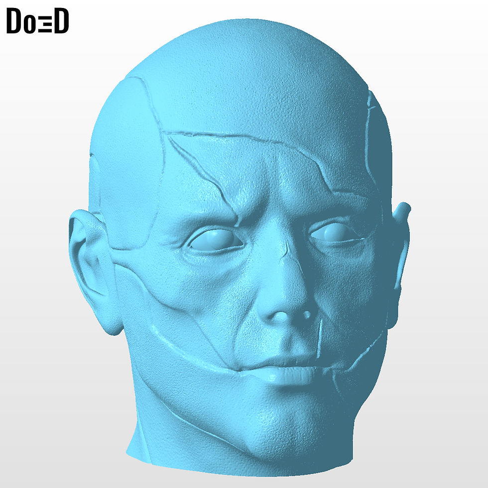 Thumbnail: Frankenstein 2025 Netfilx Mask 3D Printable Model STL File #F362